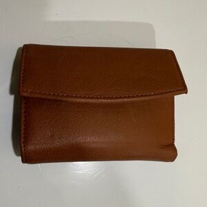 Elegant Brown Genuine Leather Women's Wallet Men’s wallet Cardholder Mini wallet